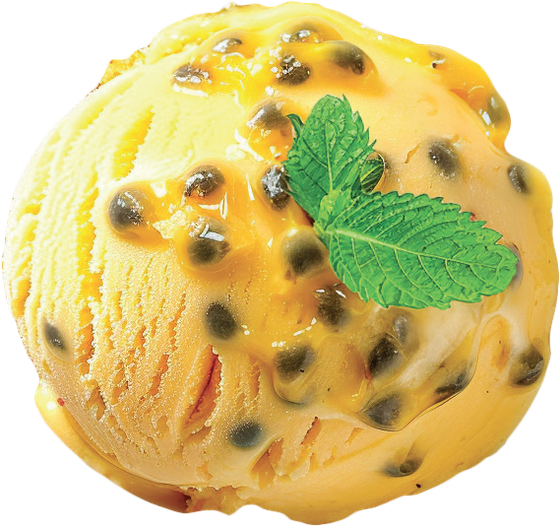 Passion Fruit Sorbet scoop